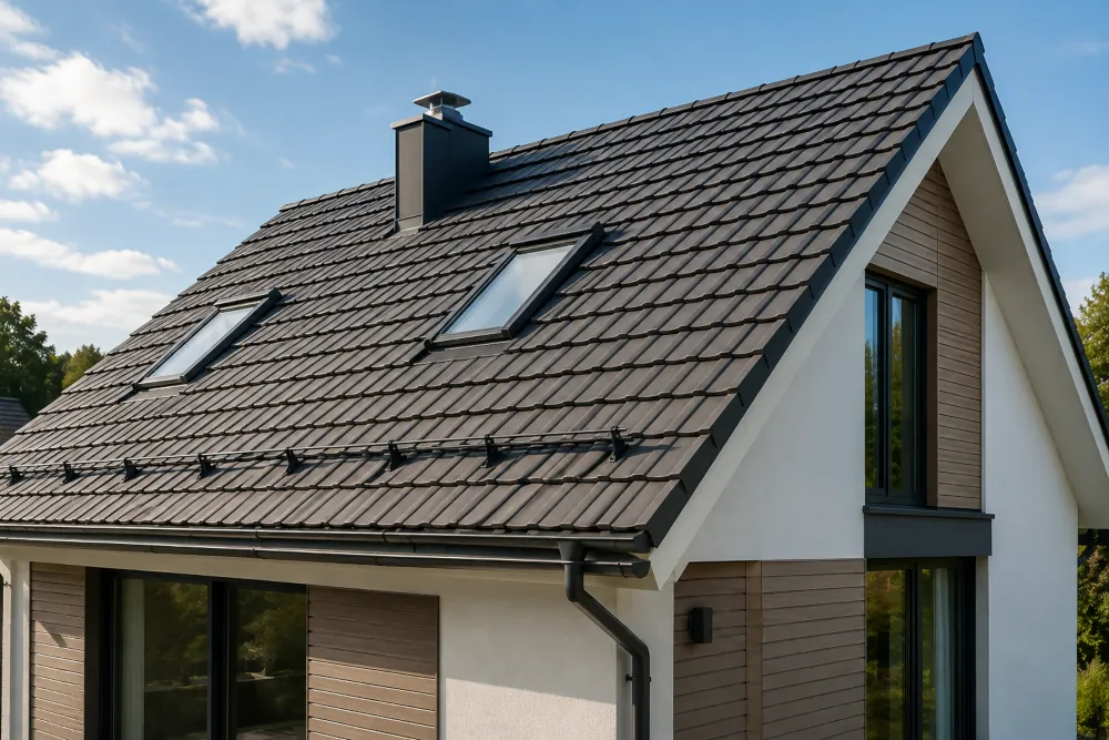 Steildach eines Gebäudes
